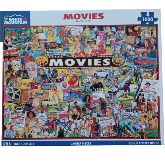 White Mountain Other - White Mountain Puzzle 1000 Pieces Movie Classics Theme 24"x30"